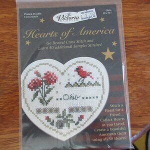 hearts of america Ohio Plaited Double Cross Stitch Kit